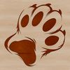 Unique Pet Silhouettes Illustration of unique pet paw silhouettes designed for crafting and design projects.