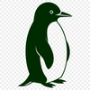 Penguin Illustration in Scalable Vector Graphics A digital drawing of a bird, specifically a penguin, created as scalable graphics.