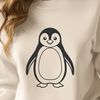 A simple illustration of a penguin, ideal for commercial or personal use in design projects.