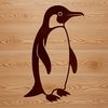 Cute Penguin Clip Art Design A simple illustration of a penguin in various poses.