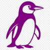 Free SVG Bird Illustration Download A graphic illustration of a penguin in mid-waddle, depicted as a vector design.