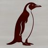Cute Penguin Illustration in Vector Design A graphic illustration of a penguin, a wild sea creature, in a simple vector design.