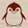 Flightless Friends Clip Art An illustration of a penguin, a flightless bird with distinctive black and white feathers.