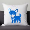 A small breed dog, specifically a Chihuahua, depicted in vector form.