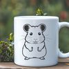 Small Mammal Pet Vector Graphic A simple illustration of a small mammal commonly kept as a pet.