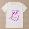 A detailed illustration of a ferret in a vector format, suitable for cutting machines and printing.