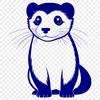 Free Ferret Clipart Design A digital vector illustration of a ferret.
