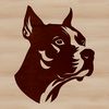 Adorable Pitbull Face Illustration Vector design of a Pitbull's face suitable for various applications.
