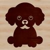 Free Vector Poodle Clip Art Image A sitting poodle with a neutral expression, suitable for vector art designs.