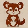 Cute Possum Animal Vector Graphics A detailed illustration of a possum, a wild animal native to Australia and North America.