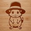 Wild Possum Graphic Design A digital representation of a wild possum in a graphic format.