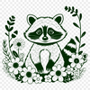 Free SVG Racoon Clipart Design for Digital Use A raccoon illustration created as vector art for digital use.