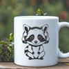 Raccoon Design for Crafting Projects Raccoon illustration in vector format for graphic design and crafting.