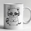 Raccoon SVG Clip Art Design Illustrative vector design of a racoon in an SVG format