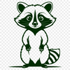 Cute Raccoon Clip Art SVG for Crafting SVG raccoon design for digital crafting