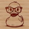 Profile View Duck Silhouette SVG A simple illustration of a duck in profile.
