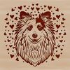 Curly Coat Canine Companion SVG A small breed dog with a curly coat and sweet expression, suitable for vector designs.