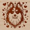 Free Vector Graphic of a Shetland Dog's Face A breed-specific illustration of a Shetland Sheepdog's head, ideal for vector art projects.