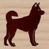 Adorable Shiba Inu Vector Art A standing dog breed, the Shiba Inu, depicted in vector art.