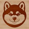 Detailed Shiba Inu Portrait Illustration A portrait of a Shiba Inu dog's head with a detailed illustration style suitable for vector art.