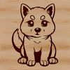 Free Vector Art Shiba Dog Clipart A digital rendering of a Shiba Inu animal in a seated position as clip art for personal or commercial use.