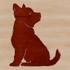 Adorable Fox-Faced Canine Companion A sitting Shiba Inu dog with a compact, fox-like face.