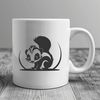 Free SVG Animal Vector Art An illustration of a skunk in its natural habitat.