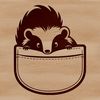 Beautiful Cartoon Skunk Image A simple illustration of a skunk standing on its hind legs.