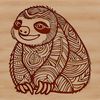 Sloth Design Vector Image A slow-moving arboreal mammal with a distinctive coat pattern.