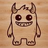A whimsical monster character designed as vector art, perfect for various uses including Halloween decorations.