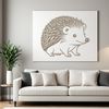 Small Mammal SVG Graphic Image A small, spiny mammal with a rounded body and short legs, depicted in a clean vector design style.