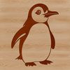A cartoon penguin illustration created as a vector graphic.