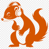 Skunk Headphones Illustration A simple illustration of a skunk's face with headphones on, suitable for vector design.