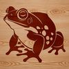Wild Toad Illustration Vector Art An illustration of a toad in a natural setting, suitable for use as vector art or clip art.