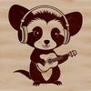 Neutral Color Opossum Icon A small wild animal with a pointed snout, shown in a neutral color palette.