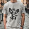 Wild Possum with Headphones Illustration A cartoon-style illustration of a wild possum wearing headphones, created as a vector graphic for use in digital designs.