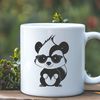 Cute Wild Animal Silhouette A skunk wearing sunglasses in a playful stance.