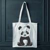 Cute Panda Illustration SVG File A black-and-white illustration of a giant panda, suitable for graphic design and cutting machines like Cricut.