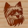 Yorkshire Terrier Head Vector Art A high-quality vector illustration of a Yorkshire Terrier's head.