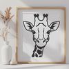 Vector Giraffe Silhouette A high-resolution illustration of a giraffe in vector format.