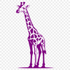 Beautiful Vector Art of a Giraffe A high-quality illustration of a giraffe, suitable for cutting machine designs or vector art projects.