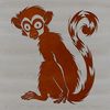Free Vector Lemur Clip Art A vector illustration of a wild animal, specifically a lemur, designed for various digital applications.
