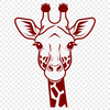 Savanna Mammal SVG An illustration of a giraffe, a common sight in savannas and grasslands across eastern and southern Africa.