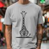 An illustration of a giraffe, suitable for use in various design contexts.