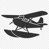 A simple illustration of a commercial aeroplane in vector format for free download.