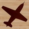 Airplane vector illustration in a minimalist silhouette style, suitable for commercial and personal use.