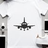 An airplane silhouette designed as a cut file for crafting and DIY projects.