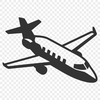 Simple outline of a plane suitable for cutting machine designs.