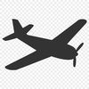 A detailed illustration of a commercial airliner in silhouette, ready for cutting or laser engraving.