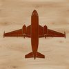 Vector graphic of a small passenger plane soaring through the sky, ideal for web design or DIY crafts.